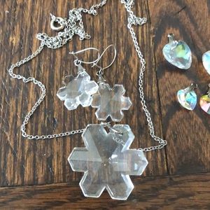 Snowflakes and hearts